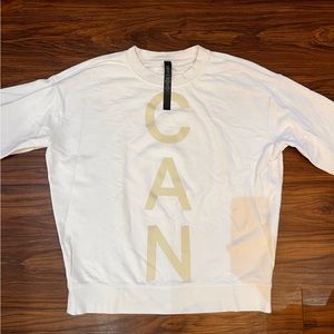 White Lululemon Canada sweater special olympics edition size 8US